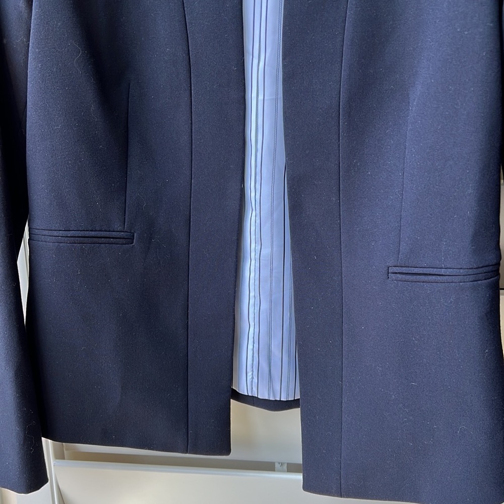 Tahari Arthur S Levine Women’s Dark Navy Blazer Jacket - Picture 3 of 7